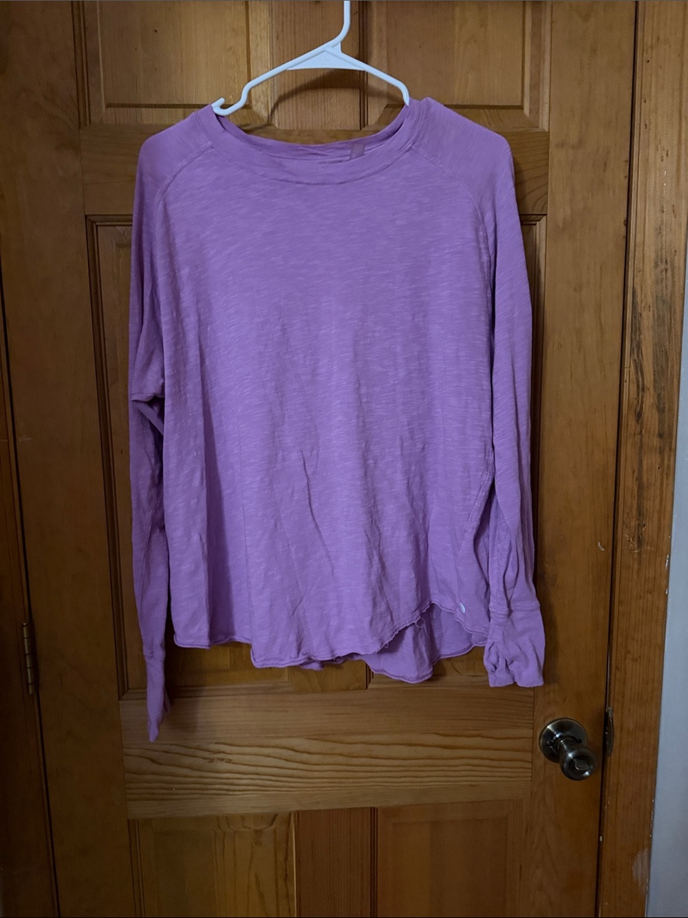 Zella Lavender Crewneck Long Sleeve Tee